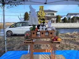 地鎮祭を執り行いました